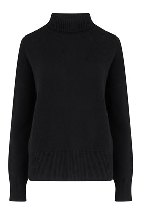 malo funnel neck in black