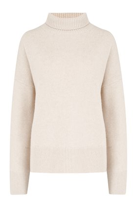 malo funnel neck in ecru