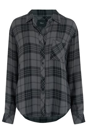 hunter shirt in charcoal jett
