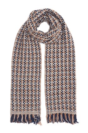nattey scarf in beige navy