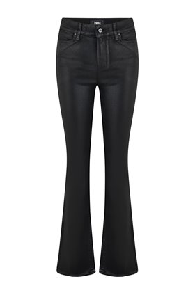manhattan bootcut in black fog coated