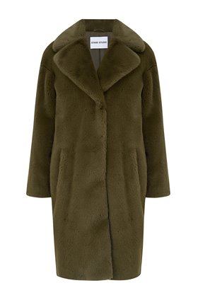 camille coat in army green