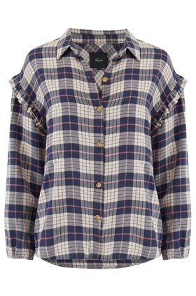 willow shirt in almond pink navy