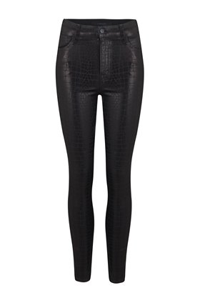 leenah high-rise skinny ankle in caiman