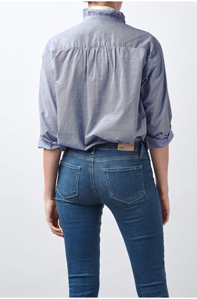 caprice shirt in dark chambray