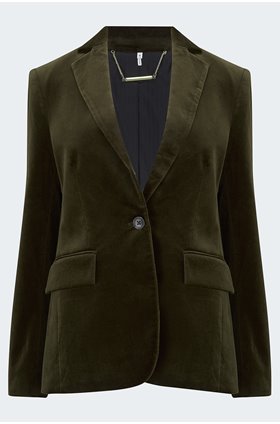 classic blazer in forest