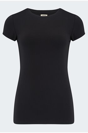 ressie crew tee in black