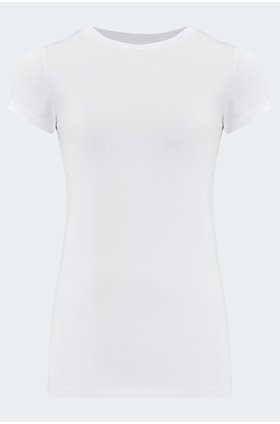 ressie crew tee in white