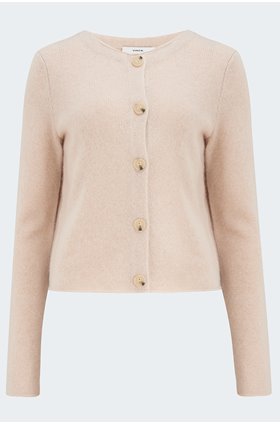 crew cardigan in champagne