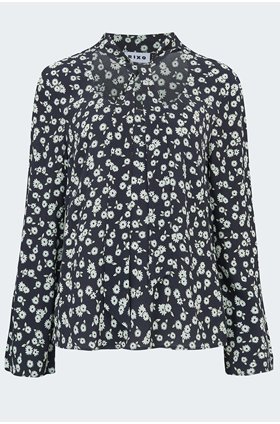 josie blouse in black daisy