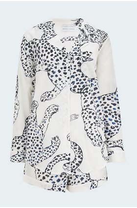 the jag signature pyjama set in cream