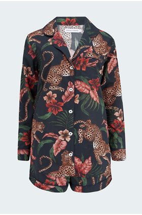 soleia signature pyjama set in navy