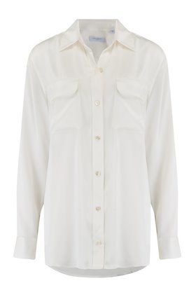 slim signature shirt in nature white