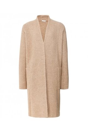 cardigan coat in camel