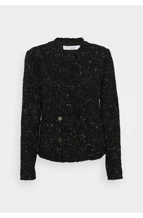 aurel jacket in black tweed