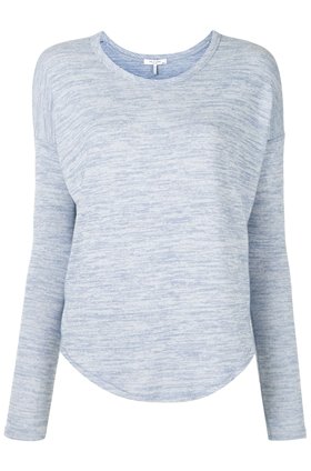 long sleeve top in dusky lavender