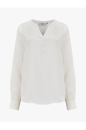 jayne silk blouse in white