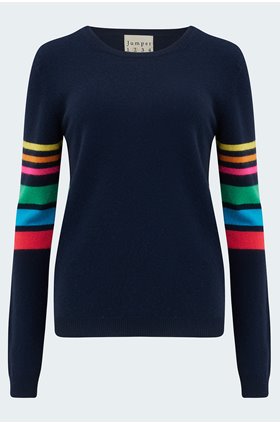 reboot rainbow jumper in navy