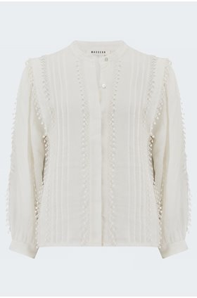 brunella blouse in white