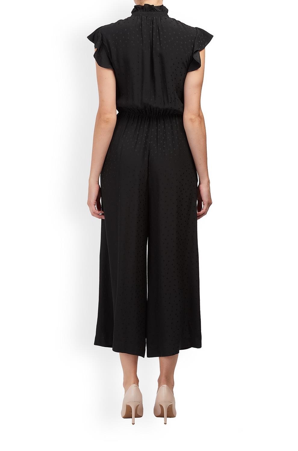 rebecca taylor heart jacquard silk jumpsuit