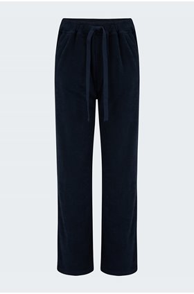 terry wide jogger in navy
