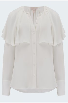 georgette blouse in snow