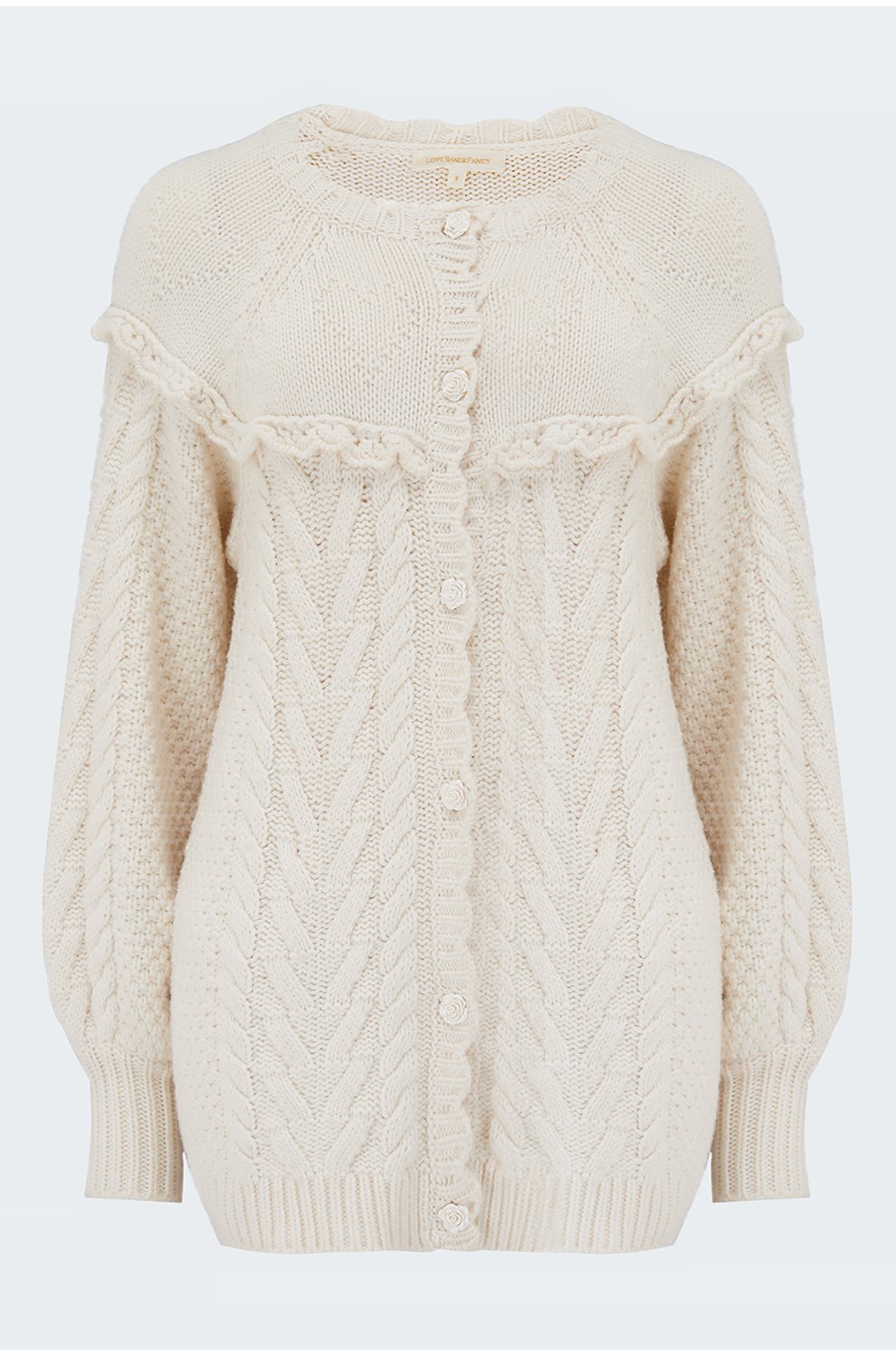 white boyfriend cardigan