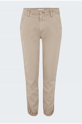 mayslie grosgrain side stripe jogger in vintage oak