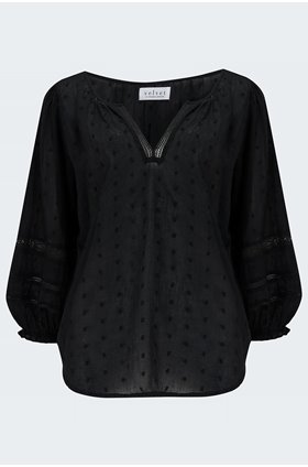 imani blouse in black