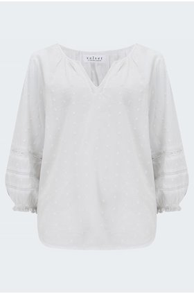 imani blouse in white