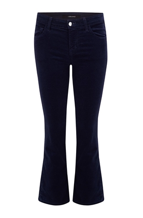 J Brand Jeans Selena Cropped Bootcut Jean in Night Out Velvet