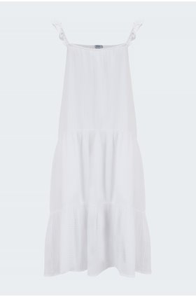 capri dress in white