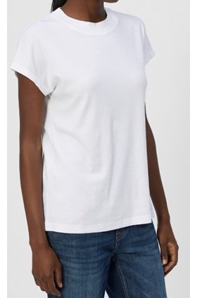 aune tee in white