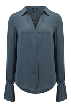 Paige Abriana Blouse in Midnight Slate