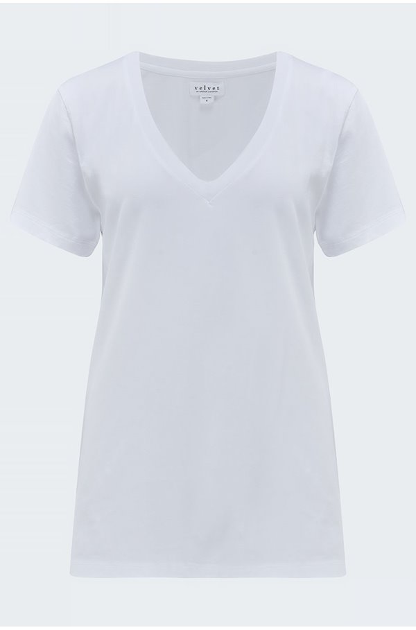 Velvet by Graham & Spencer Velvet - Susan T-Shirt In White