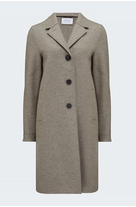 boxy coat in casha mouline