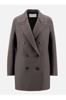 slouchy peacoat in ebony