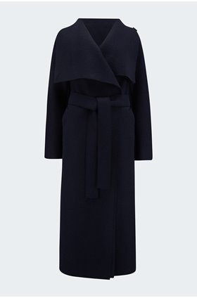 volcano coat in navy blue