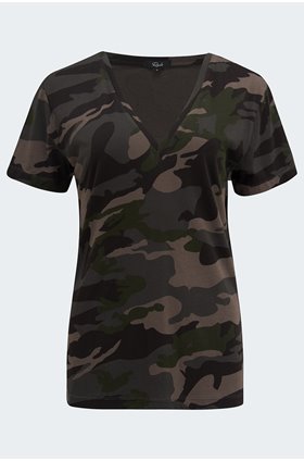 cara t-shirt in forest camo