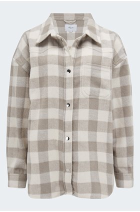 tripp shacket in ivory rain