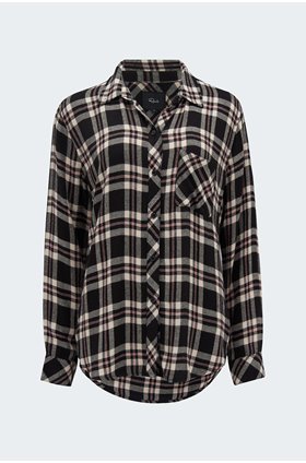 hunter shirt in black & ivory