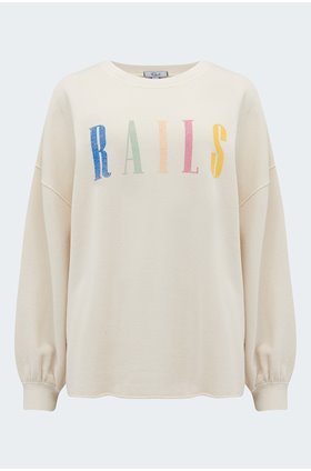 signature sweatshirt in ivory