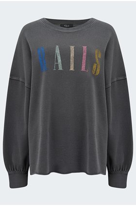 signature sweatshirt in vintage black