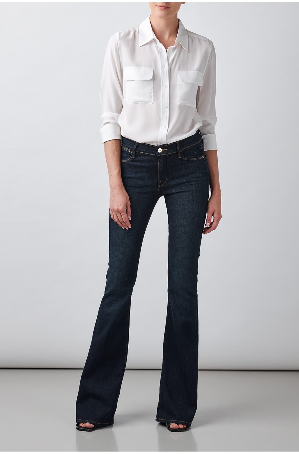 frame le high flare jeans