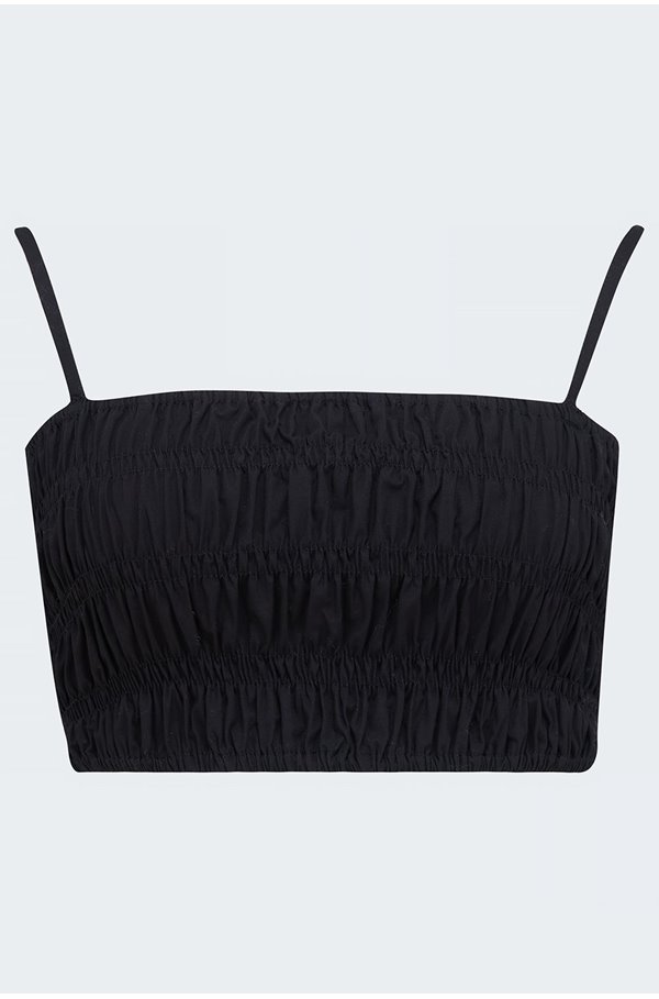FAITHFULL THE BRAND LIYA TOP IN PLAIN BLACK