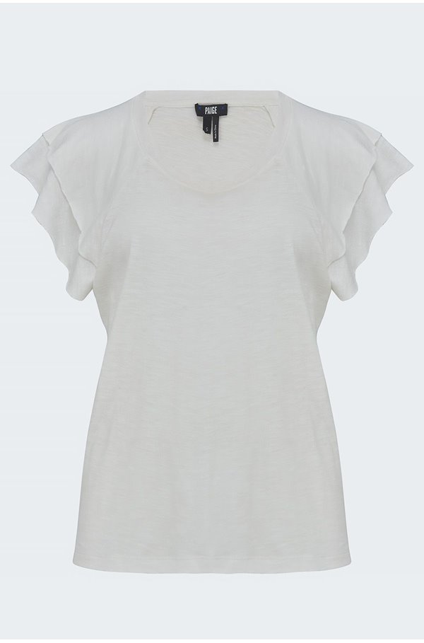 PAIGE LINNEA TEE IN WHITE