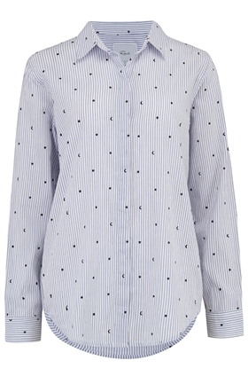Rails Taylor Shirt in Flocked Moons and Stars