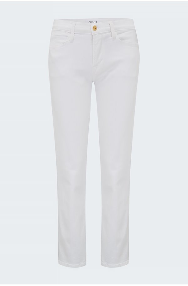 FRAME - Le High Straight Jean in Blanc