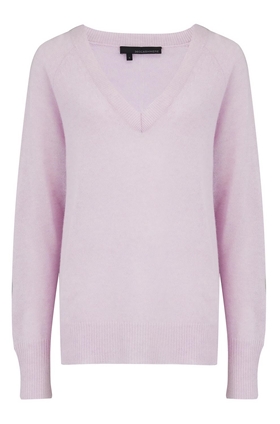 360 Sweater Nevaeh V-Neck Jumper in Lavender