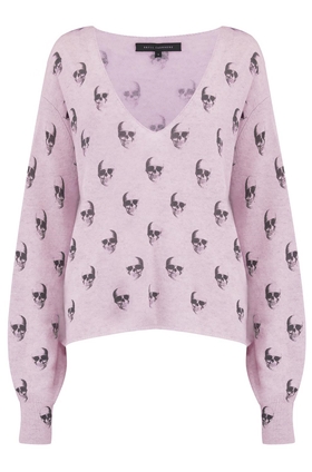 360 Sweater Penny Skull Jumper in Lavender
